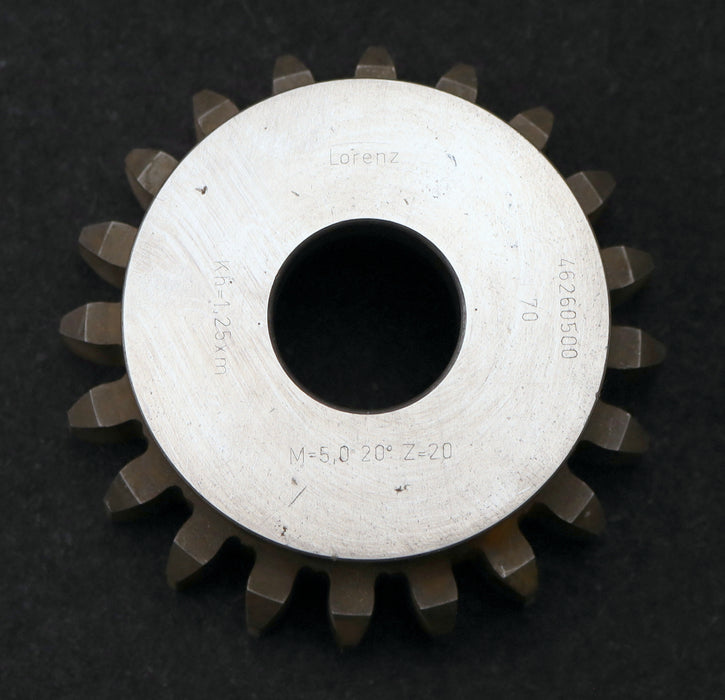 Bild des Artikels LORENZ-Glockenschneidrad-m=-5mm-EGW-20°-Z=-20-Kh=1,25xm-Ø114x46xØ1-1/4"