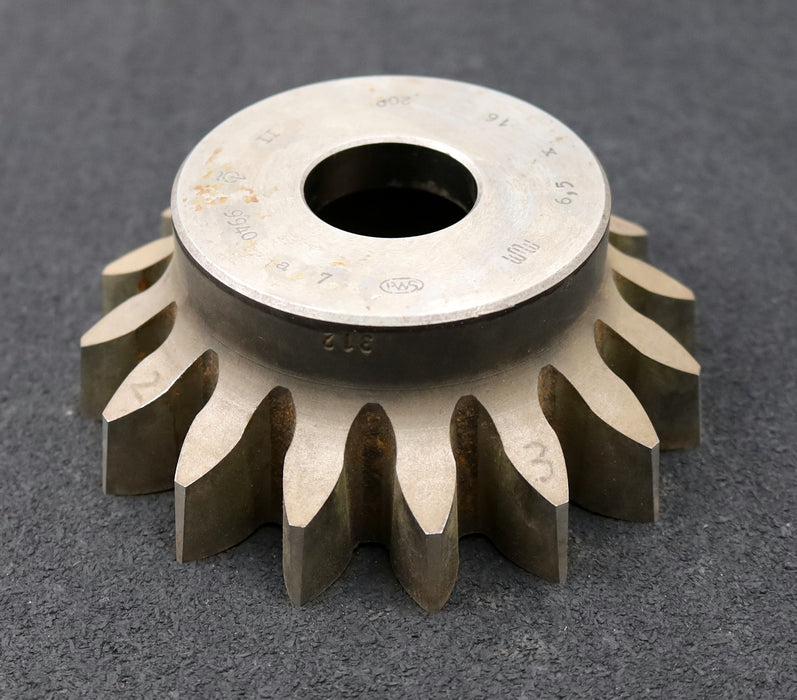 Bild des Artikels PWS-Glockenschneidrad-gear-shaper-m=-6,5mm-EGW-20°-Z=-16-BP-II-Ø124x48xØ1-1/4"