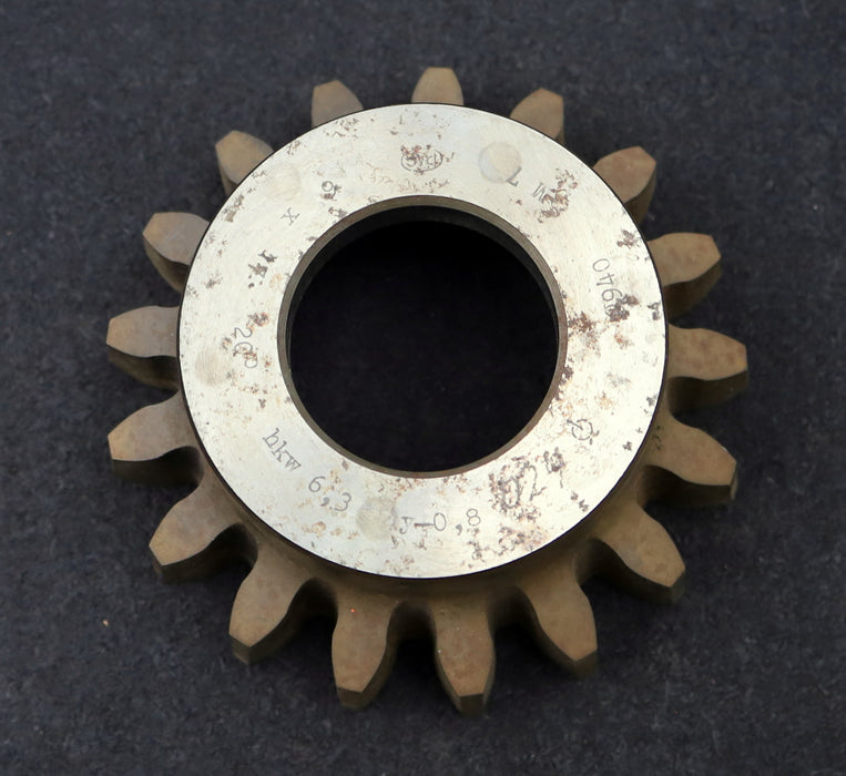 Bild des Artikels PWS-Glockenschneidrad-gear-shaper-m=-6mm-EGW-20°-Z=-17-hkw-6,3-Ø117x48xØ1-3/4"