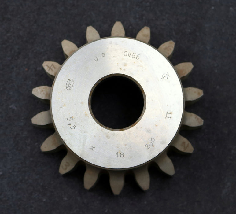 Bild des Artikels PWS-Glockenschneidrad-gear-shaper-m=-5,5mm-EGW-20°-Z-=18-BP-II-Ø115x46xØ1-1/4"