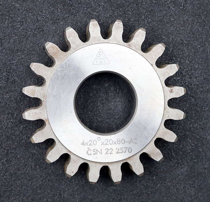 Bild des Artikels TOS-Scheibenschneidrad-gear-shaper-m=4mm-EGW-20°-Z=20-Ø89x16xØ1-1/4"-Qualität-A