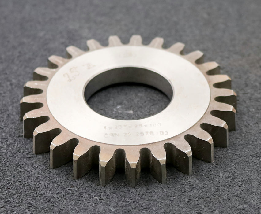 Bild des Artikels TOS-Scheibenschneidrad-gear-shaper-m=4mm-EGW-20°-Z=25-Ø110x13xØ1-3/4"-gebraucht