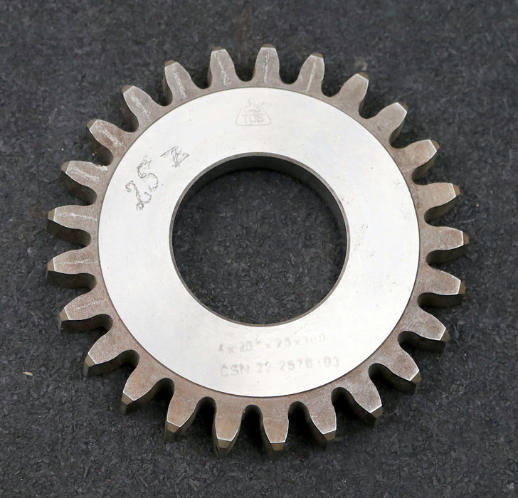 Bild des Artikels TOS-Scheibenschneidrad-gear-shaper-m=4mm-EGW-20°-Z=25-Ø110x13xØ1-3/4"-gebraucht