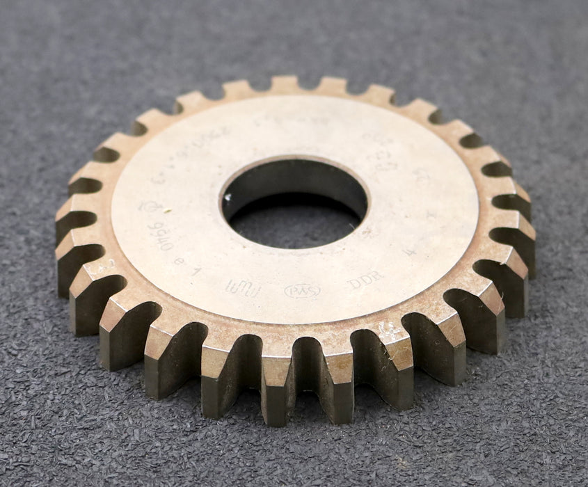 Bild des Artikels PWS-Scheibenschneidrad-gear-shaper-m=4mm-EGW-20°-Z=25-hkw-4,1-Ø106x15xØ1-1/4"