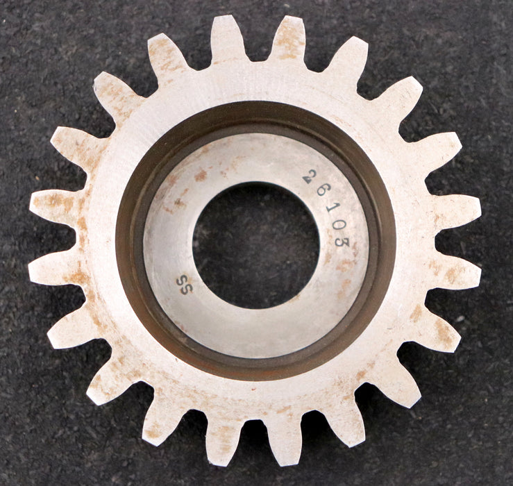 Bild des Artikels Scheibenschneidrad-gear-shaper-m=-5mm-EGW-20°-Z=-20-Ø107x35xØ1-1/4"-gebraucht