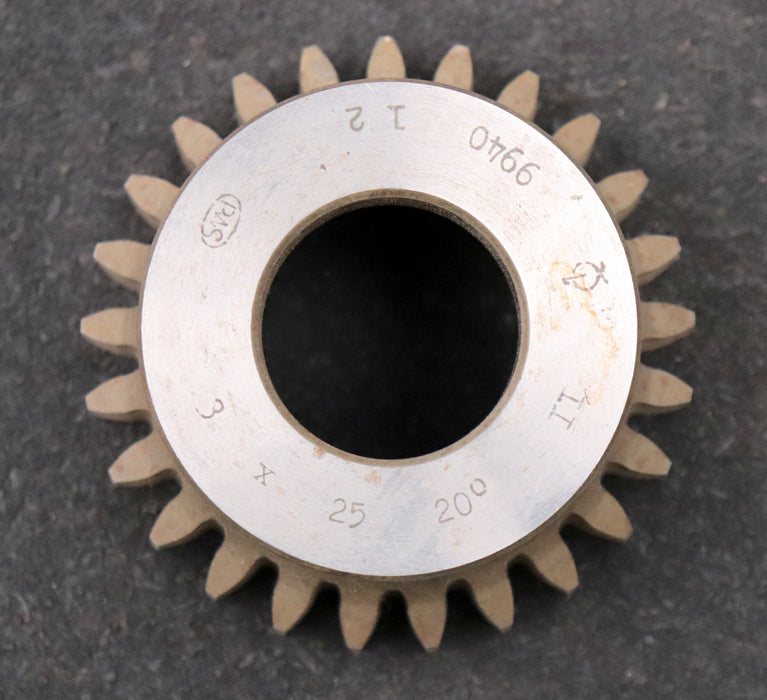 Bild des Artikels PWS-Glockenschneidrad-gear-shaper-m=-3mm-EGW-20°-Z=-25-BP-II-Ø84x44xØ1-1/4"