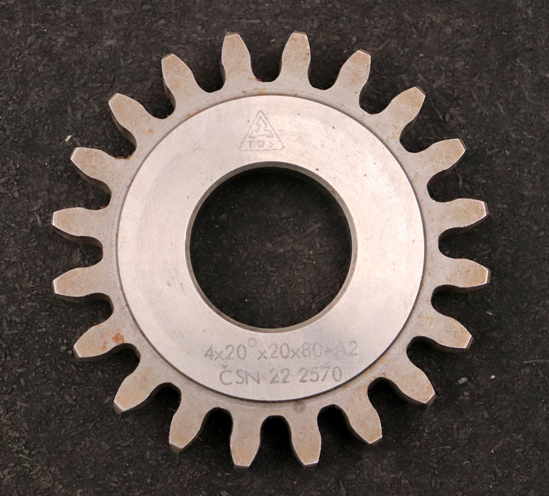 Bild des Artikels TOS-Scheibenschneidrad-gear-shaper-m=-4mm-EGW-20°-Z=-20-Ø89x14xØ1-1/4"