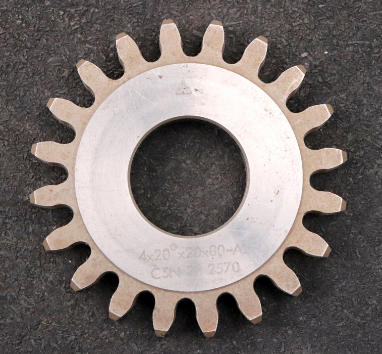 Bild des Artikels TOS-Scheibenschneidrad-gear-shaper-m=-4mm-EGW-20°-Z=-20-Ø89x13xØ1-1/4"