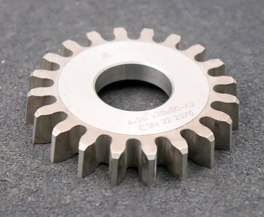 Bild des Artikels TOS-Scheibenschneidrad-gear-shaper-m=-4mm-EGW-20°-Z=-20-Ø89x15xØ1-1/4"