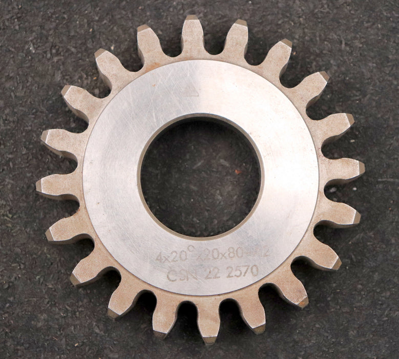 Bild des Artikels TOS-Scheibenschneidrad-gear-shaper-m=-4mm-EGW-20°-Z=-20-Ø89x15xØ1-1/4"