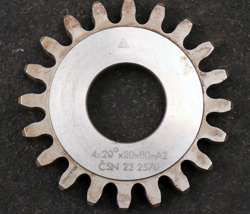 Bild des Artikels TOS-Scheibenschneidrad-gear-shaper-m=-4mm-EGW-20°-Z=-20-Ø89x11xØ1-1/4"