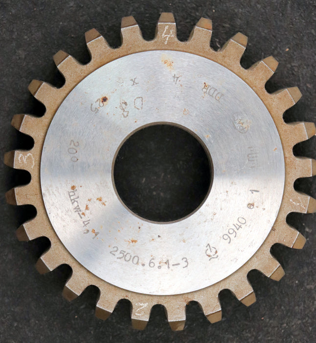 Bild des Artikels PWS-Scheibenschneidrad-gear-shaper-m=-4mm-EGW-20°-Z=-25-hkw-4,1-Ø108x24xØ1-1/4"