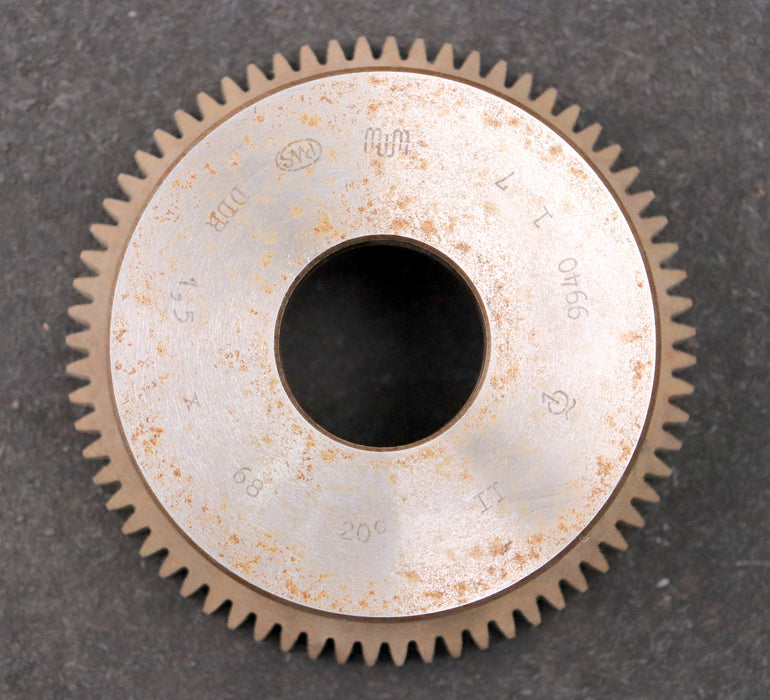 Bild des Artikels PWS-Glockenschneidrad-gear-shaper-m=-1,5mm-EGW-20°-Z=-68-BP-II-Ø106x42xØ1-1/4"