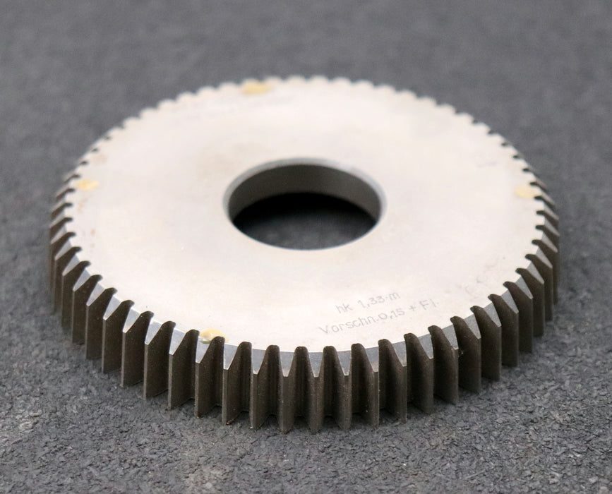 Bild des Artikels PWS-Scheibenschneidrad-gear-shaper-m=-1,75mm-EGW-20°-Z=-58-Ø107x16xØ1-1/4"