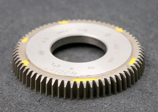 Bild des Artikels PWS-Scheibenschneidrad-m=-1,5mm-EGW-20°-Z=-68-BP-III-Ø106x14xØ1-3/4"-gebraucht