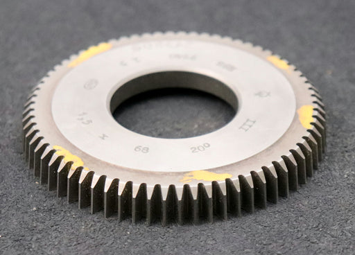 Bild des Artikels PWS-Scheibenschneidrad-gear-shaper-m=-1,5mm-EGW-20°-Z=-68-BP-III-Ø106x13xØ1-3/4"