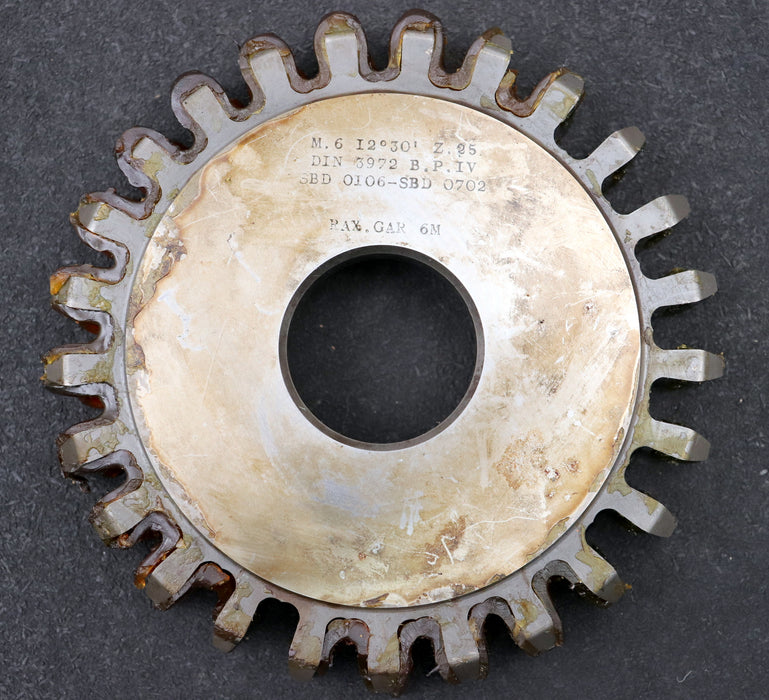 Bild des Artikels Scheibenschneidrad-gear-shaper-m=-6mm-12°-EGW-Z=-25-BP-IV-Ø170x29xØ1-3/4"