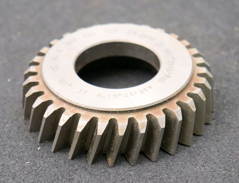 Bild des Artikels PWS-Scheibenschneidrad-mit-Treppenschliff-m=-3mm-EGW-20°-Z=-30-Ø102x26xØ1-3/4"