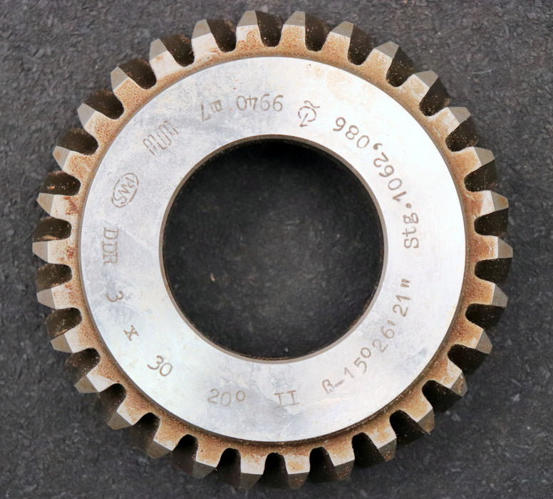 Bild des Artikels PWS-Scheibenschneidrad-mit-Treppenschliff-m=-3mm-EGW-20°-Z=-30-Ø102x26xØ1-3/4"