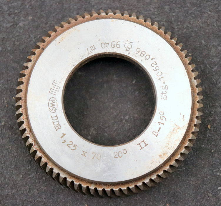 Bild des Artikels PWS-Scheibenschneidrad-mit-Treppenschliff-m=-1,25mm-EGW-20°-Z=-70-Ø95x22xØ1-3/4"