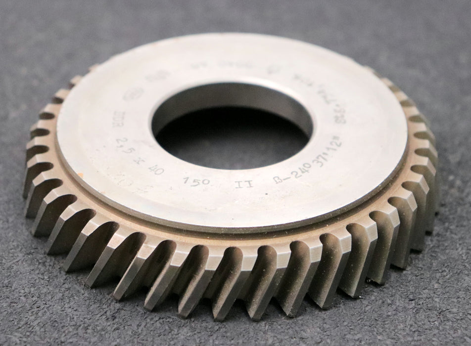 Bild des Artikels PWS-Scheibenschneidrad-mit-Treppenschliff-m=-2,5mm-15°-EGW-Z=-40-Ø118x22xØ1-3/4"