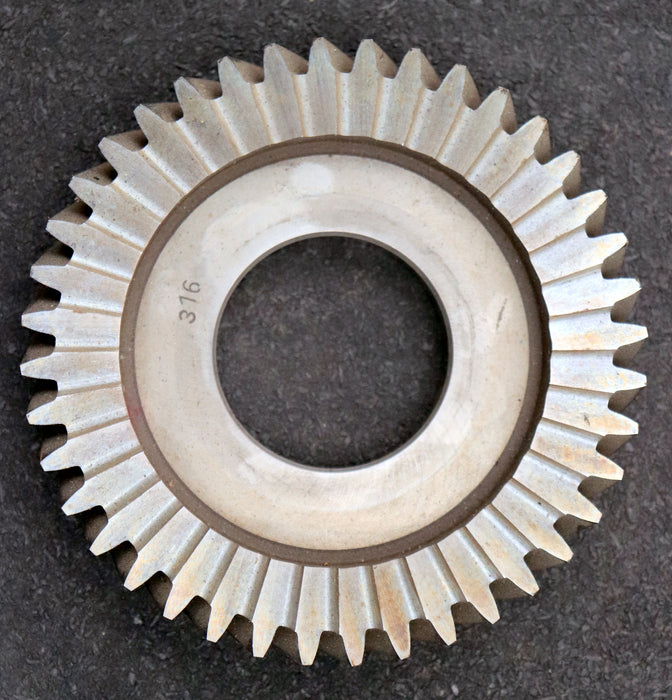 Bild des Artikels PWS-Scheibenschneidrad-mit-Treppenschliff-m=-2,5mm-15°-EGW-Z=-40-Ø118x22xØ1-3/4"