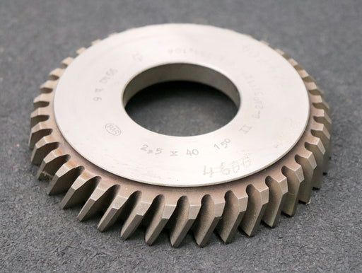 Bild des Artikels PWS-Scheibenschneidrad-mit-Treppenschliff-m=-2,5mm-15°-EGW-Z=-40-Ø118x20xØ1-3/4"