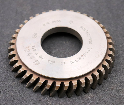 Bild des Artikels PWS-Scheibenschneidrad-mit-Treppenschliff-m=-2,5mm-15°-EGW-Z=-40-Ø118x19xØ1-3/4"