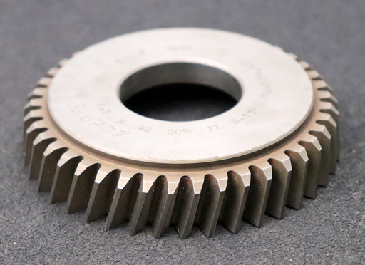 Bild des Artikels PWS-Scheibenschneidrad-mit-Treppenschliff-m=-2,5mm-EGW-20°-Z=-42-Ø116x23xØ1-3/4"