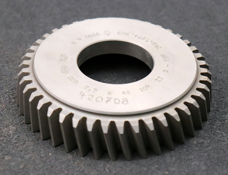 Bild des Artikels PWS-Scheibenschneidrad-mit-Treppenschliff-m=-2,5mm-EGW-20°-Z=-42-BP-II-ß-15°