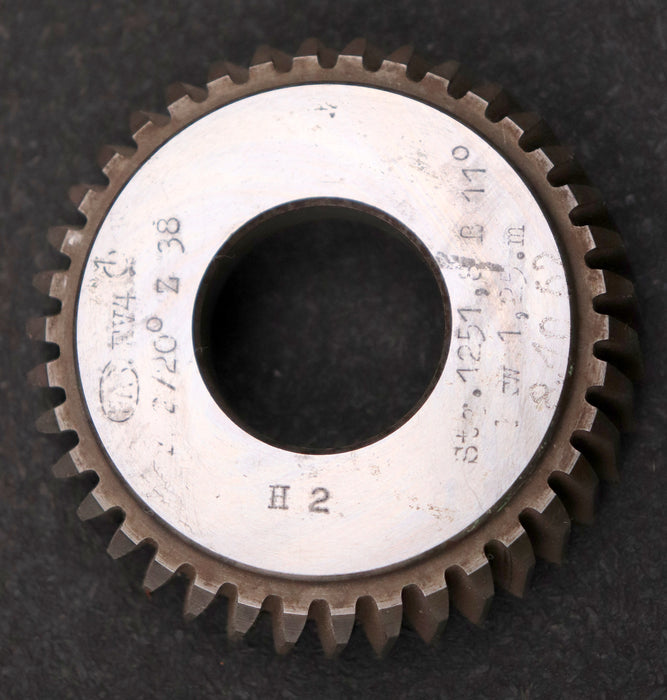 Bild des Artikels PWS-Scheibenschneidrad-mit-Treppenschliff-gear-shaper-m=-2mm-EGW-20°-Z=-38