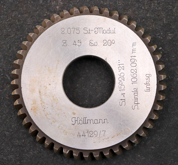 Bild des Artikels KÖLLMANN-Scheibenschneidrad-mit-Treppenschliff-gear-shaper-m=-2,075mm-EGW-20°