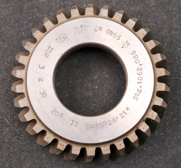 Bild des Artikels PWS-Scheibenschneidrad-mit-Treppenschliff-m=-3mm-EGW-20°-Z=-30-BP-II-gebraucht