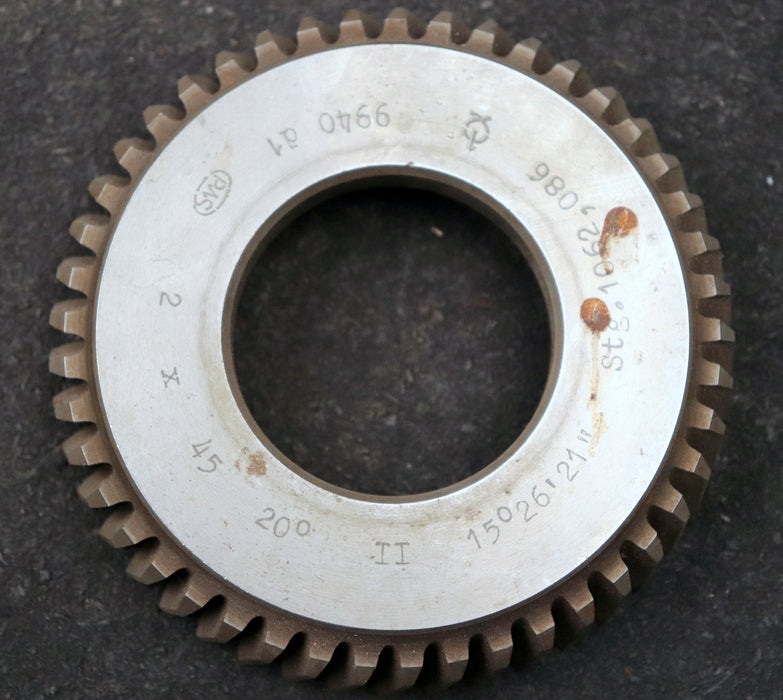 Bild des Artikels PWS-Scheibenschneidrad-Treppenschliff-m=-2mm-EGW-20°-Z=-45-BP-II-Ø99x19xØ1-3/4"