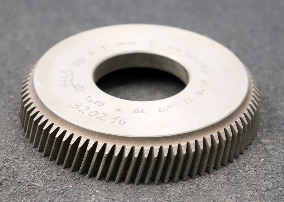 Bild des Artikels PWS-Scheibenschneidrad---Treppenschliff-m=-1,25mm-EGW-20°-Z=-84-Ø112x20xØ1-3/4"