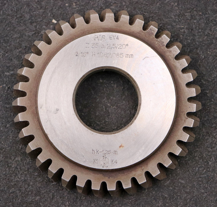 Bild des Artikels PWS-Scheibenschneidrad-mit-Treppenschliff-gear-shaper-m=-2,5mm-EGW-20°-Z=-35