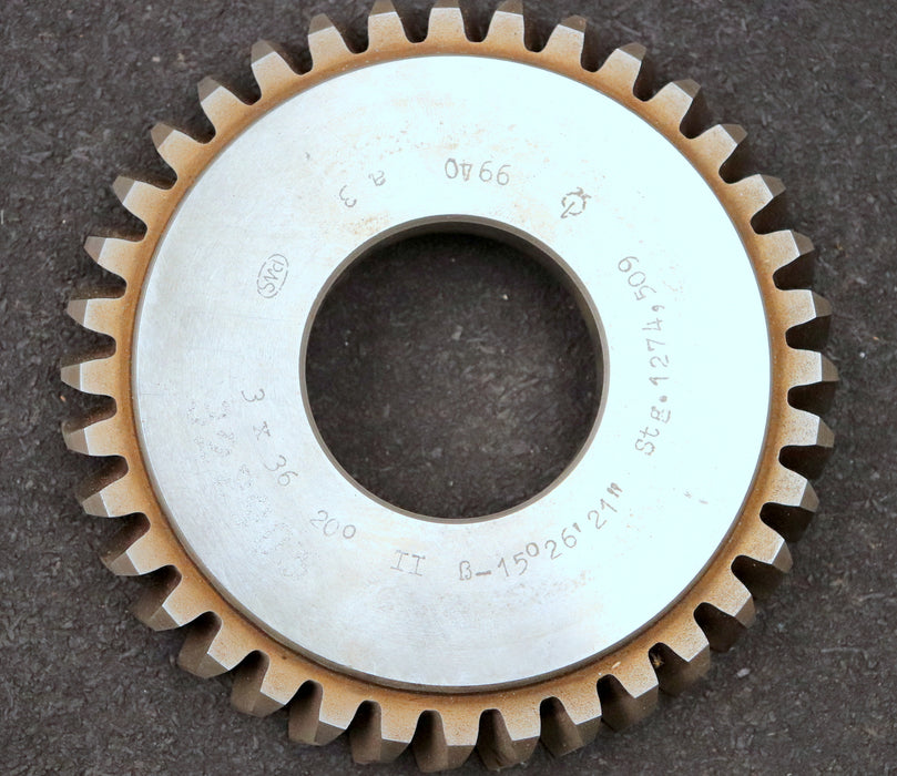 Bild des Artikels PWS-Scheibenschneidrad-mit-Treppenschliff-m=-3mm-EGW-20°-Z=-36-Ø120x21xØ1-3/4"