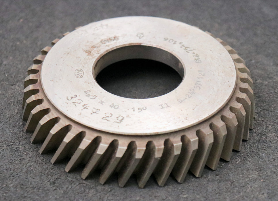 Bild des Artikels PWS-Scheibenschneidrad---Treppenschliff-m=-2,5mm-15°-EGW-Z=-40-BP-II-ß-24°37'12"