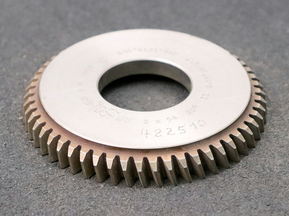 Bild des Artikels PWS-Scheibenschneidrad-mit-Treppenschliff-m=-2mm-EGW-20°-Z=-54-BP-II-ß-15°26'21"