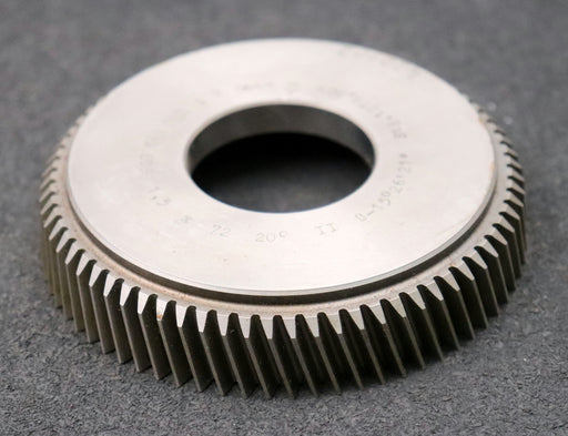 Bild des Artikels PWS-Scheibenschneidrad-mit-Treppenschliff-m=-1,5mm-EGW-20°-Z=-72-Ø117x23xØ1-3/4"