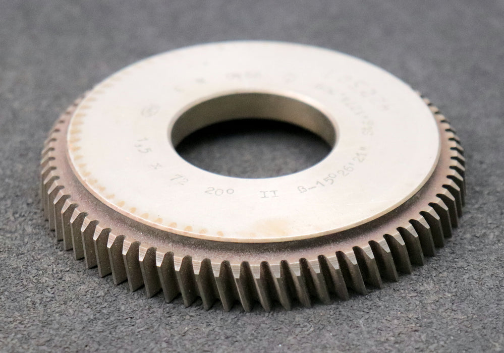 Bild des Artikels PWS-Scheibenschneidrad-mit-Treppenschliff-m=-1,5mm-EGW-20°-Z=-72-Ø117x16xØ1-3/4"