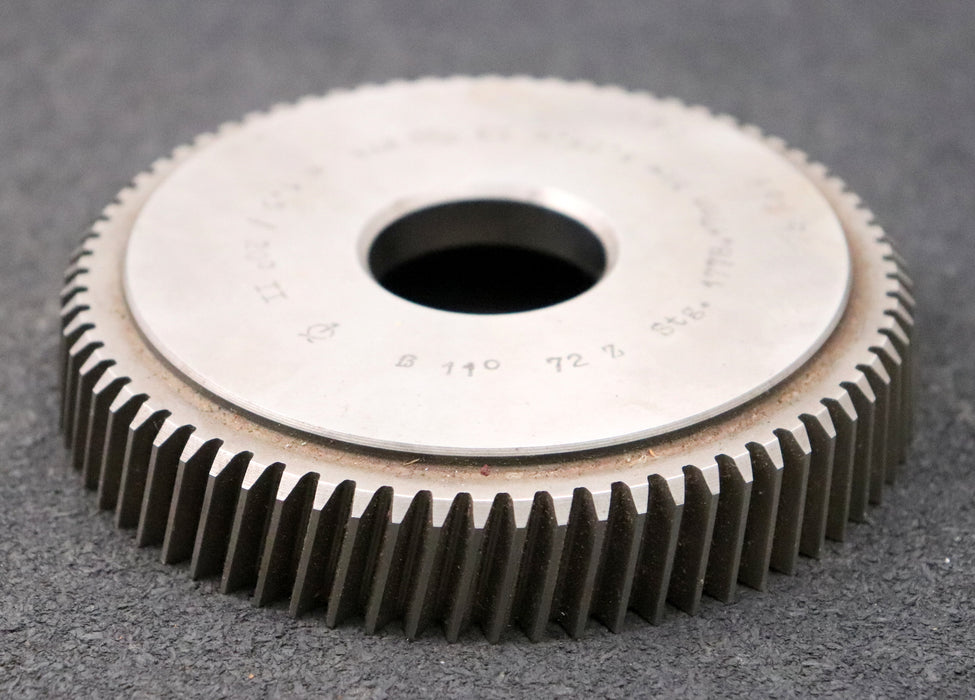 Bild des Artikels PWS-Scheibenschneidrad---Treppenschliff-m=-1,5mm-EGW-20°-Z=-72-Ø114x21xØ1-1/4"