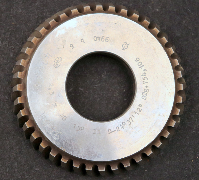 Bild des Artikels PWS-Scheibenschneidrad-mit-Treppenschliff-m=-2,5mm-15°-EGW-Z=-40-ß-24°37'12"