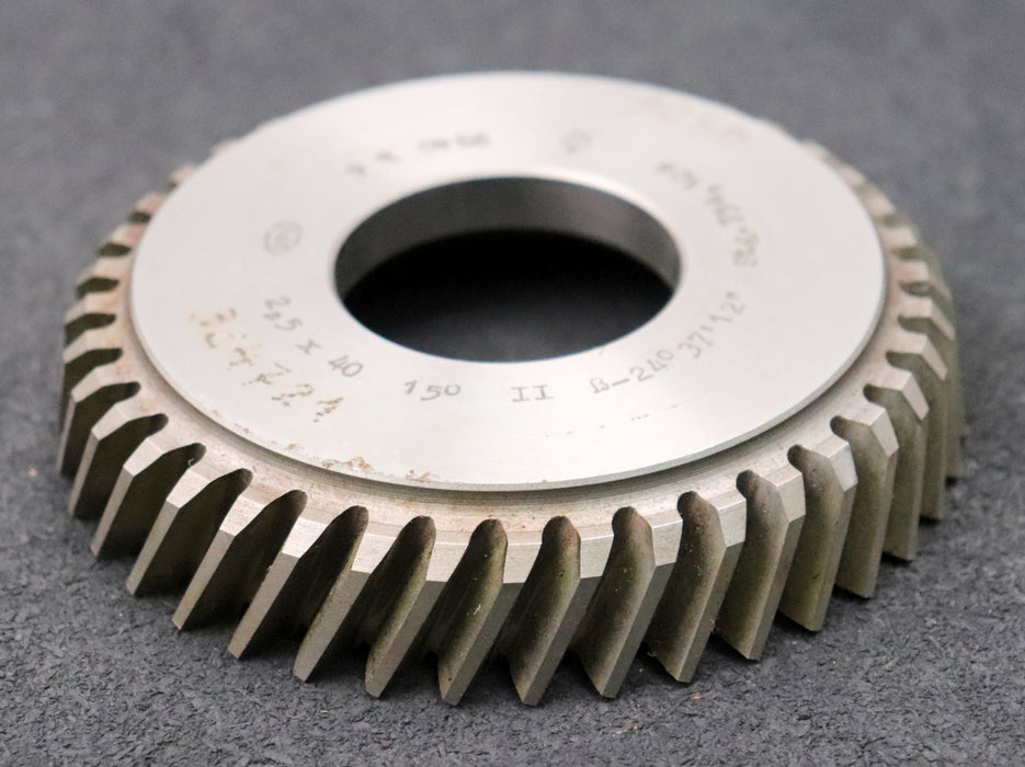 Bild des Artikels PWS-Scheibenschneidrad---Treppenschliff-m=-2,5mm-EGW-15°-Z=-40-Ø117x24xØ1-3/4"