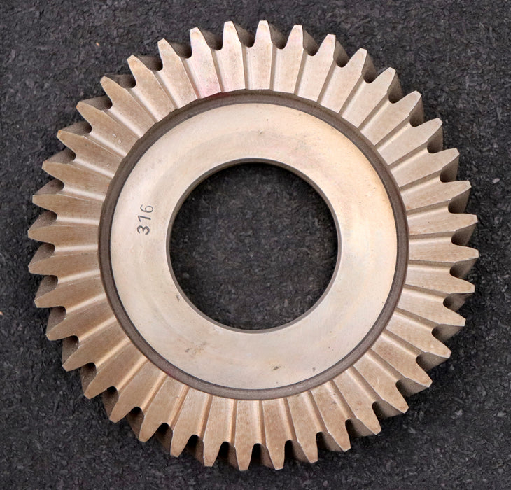 Bild des Artikels PWS-Scheibenschneidrad---Treppenschliff-m=-2,5mm-EGW-15°-Z=-40-Ø117x20xØ1-3/4"