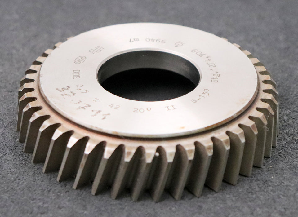 Bild des Artikels PWS-Scheibenschneidrad---Treppenschliff-m=-2,5mm-EGW-20°-Z=-42-Ø116x25xØ1-3/4"