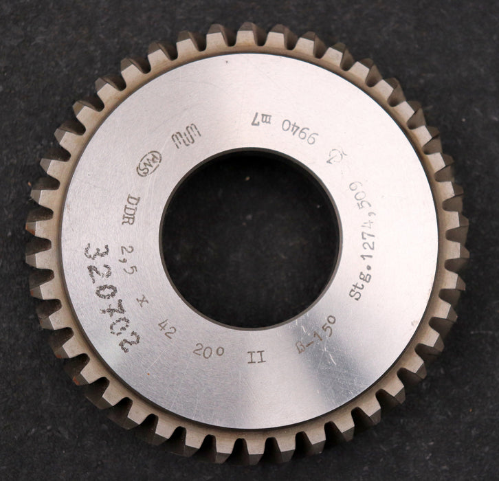 Bild des Artikels PWS-Scheibenschneidrad---Treppenschliff-m=-2,5mm-EGW-20°-Z=-42-Ø116x24xØ1-3/4"