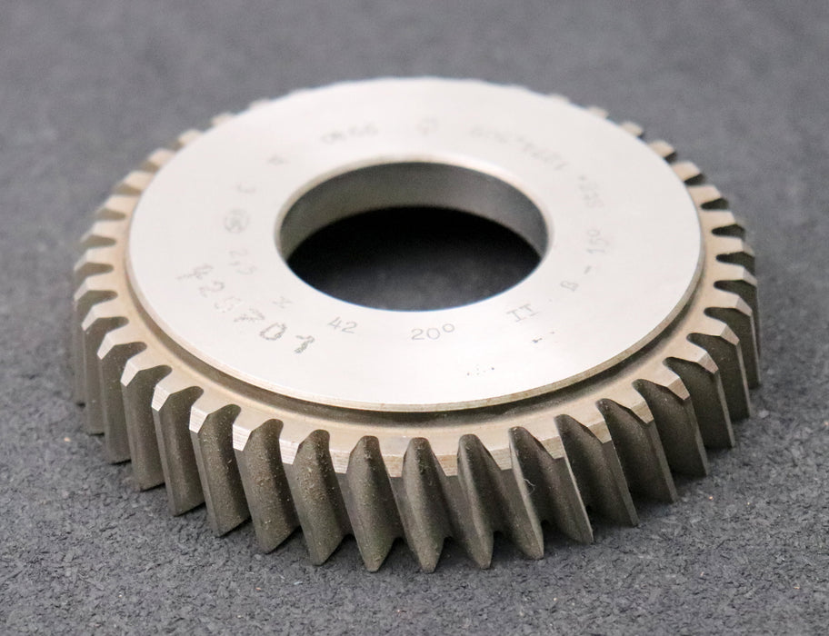 Bild des Artikels PWS-Scheibenschneidrad---Treppenschliff-m=-2,5mm-EGW-20°-Z=-42-BP-II-ß-15°