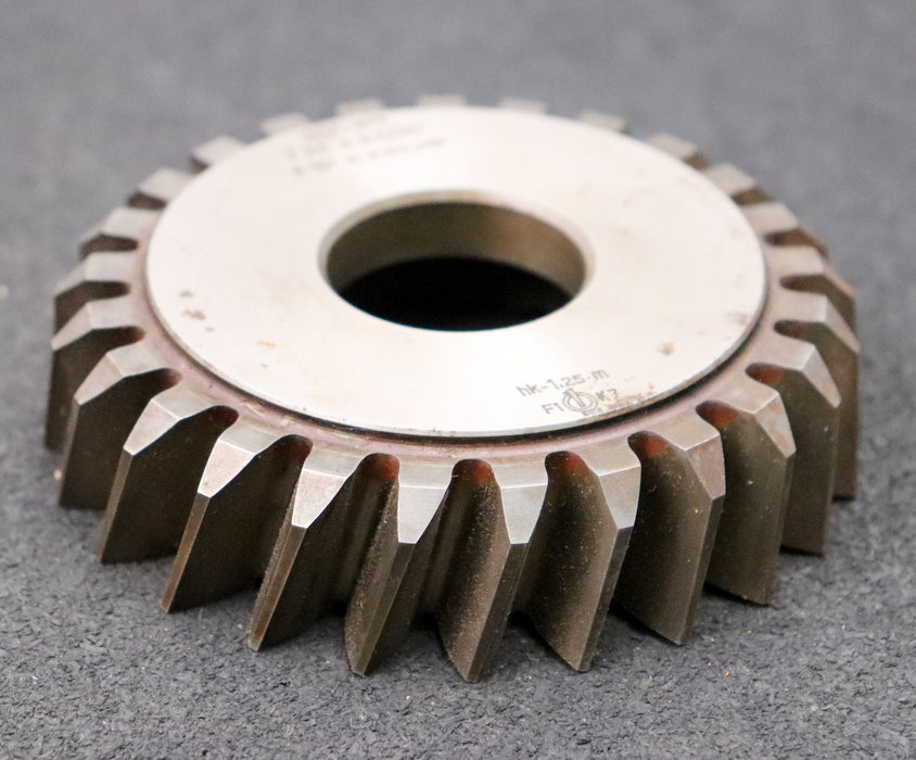 Bild des Artikels PWS-Scheibenschneidrad---Treppenschliff-m=-3,5mm-EGW-20°-Z=-25-Ø100x25xØ1-1/4"