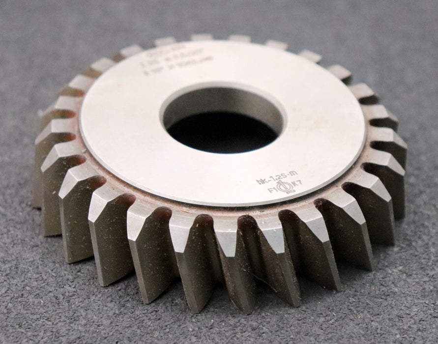 Bild des Artikels PWS-Scheibenschneidrad---Treppenschliff-m=-3,5mm-EGW-20°-Z=-25-Ø100x24xØ1-1/4"